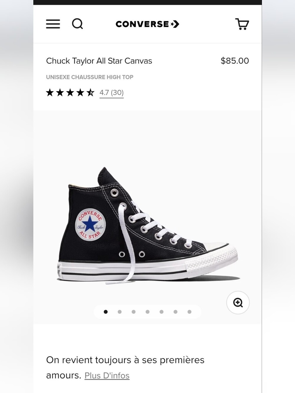 Converse Black High-Top Canvas Sneakers with White Sole